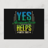 Akupunktur Postkarte (Vorderseite)