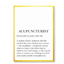 Akupunktur-Qi-Fluss-Wandkarte - Akupunkteur Wand Poster
