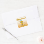 Akupunktur Quadratischer Aufkleber (Umschlag)
