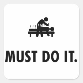 Akupunktur Quadratischer Aufkleber