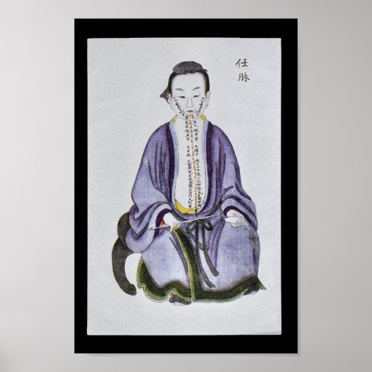 Akupunktur Ren Mai Meridian Kanal Poster (Vorne)