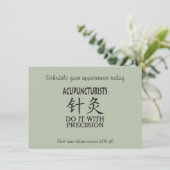 Akupunktur-Spaß Einladung (Stehend Vorderseite)