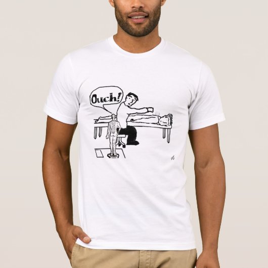 Akupunktur-T - Shirt-Comic T-Shirt (Vorderseite)