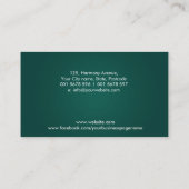 Akupunktur und pflanzliche Medizin Visitenkarte (Rückseite)