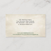 Akupunktur und pflanzliche Medizin Visitenkarte (Rückseite)