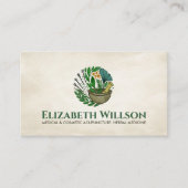 Akupunktur und pflanzliche Medizin Visitenkarte (Vorderseite)