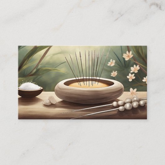 Akupunktur Visitenkarte (Vorderseite)