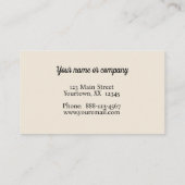 Akupunktur Visitenkarte (Rückseite)