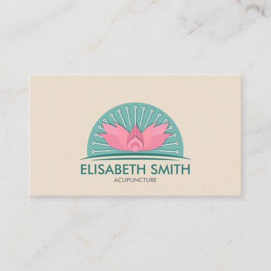 Akupunktur Visitenkarte (Vorderseite)
