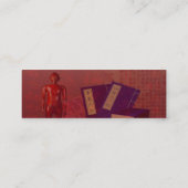 Akupunktur-Visitenkarte Mini Visitenkarte (Rückseite)