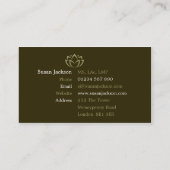 Akupunktur-Visitenkarte Visitenkarte (Rückseite)