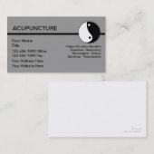 Akupunktur-Visitenkarten Visitenkarte (Vorne/Hinten)