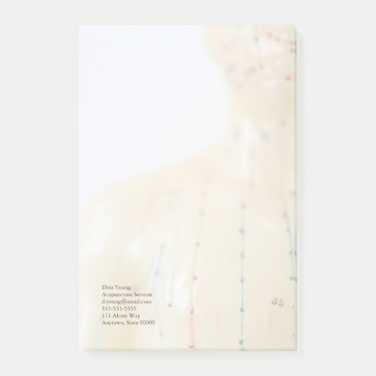 Akupunkturkasten verblassen post-it klebezettel (Vorderseite)