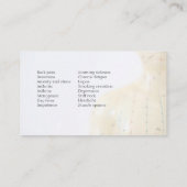 Akupunkturkasten Visitenkarte (Rückseite)