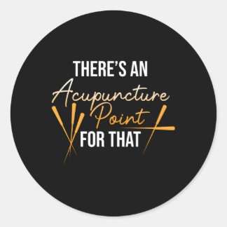 Akupunkturpunkt für T Akupunkturistenneedeln Runder Aufkleber