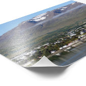 Akureyri, Island, Panorama Fotodruck (Ecke)