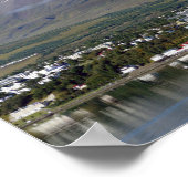 Akureyri, Island, Panorama Poster (Ecke)