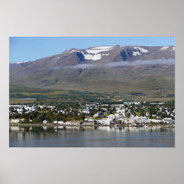 Akureyri, Island, Panorama Poster