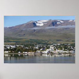 Akureyri, Island, Panorama Poster