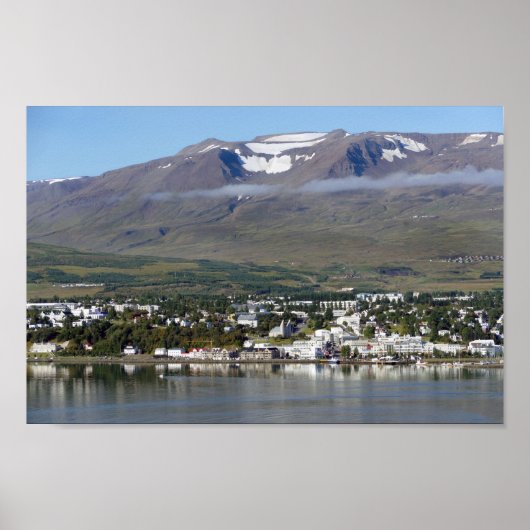 Akureyri, Island, Panorama Poster (Vorne)