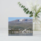 Akureyri, Island, Panorama Postkarte (Stehend Vorderseite)