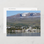 Akureyri, Island, Panorama Postkarte (Vorne/Hinten)