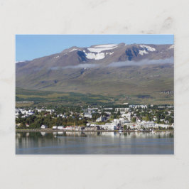 Akureyri, Island, Panorama Postkarte