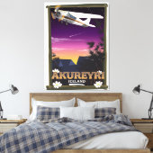 Akureyri Island Reiseplakat Leinwanddruck (Insitu (Schlafzimmer))