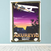 Akureyri Island Reiseplakat Leinwanddruck (Insitu (Holzboden))