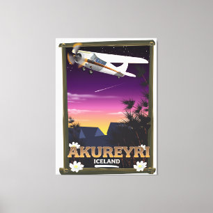 Akureyri Island Reiseplakat Leinwanddruck