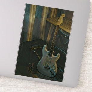 Akustik-Bass E-Gitarre-Geschenk Aufkleber