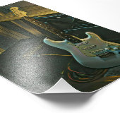 Akustik-Bass E-Gitarre-Geschenk Fotodruck (Ecke)