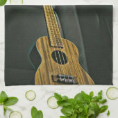 Akustik-Bass E-Gitarre-Geschenk Geschirrtuch (Gefaltet)