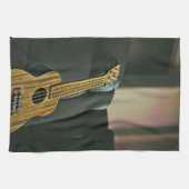 Akustik-Bass E-Gitarre-Geschenk Geschirrtuch (Horizontal)