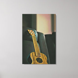 Akustik-Bass E-Gitarre-Geschenk Leinwanddruck