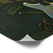 Akustik-Bass E-Gitarre-Geschenk Poster (Ecke)