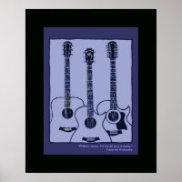 Akustik-Gitarrendekor
