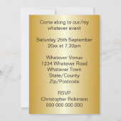 Akustik-Gitarrendesign Einladung (Rückseite)