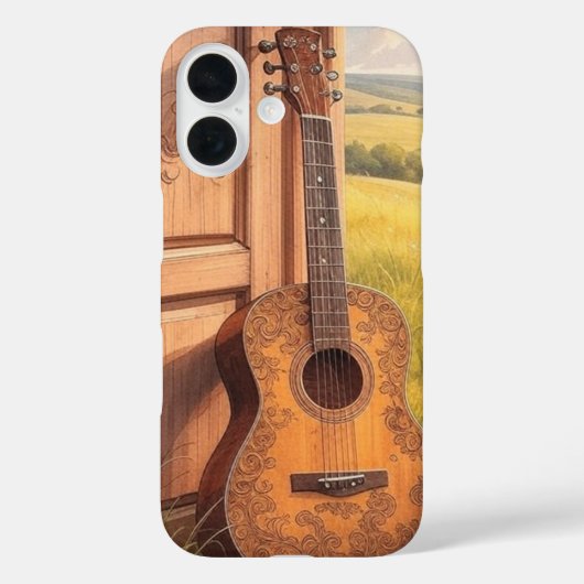 Akustikgitarre Case-Mate iPhone Hülle (Rückseite)