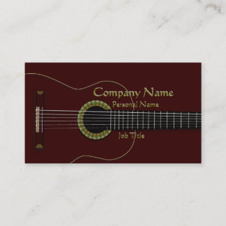 Akustikgitarre-coole Geschäfts-Karte Visitenkarte