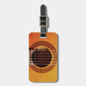 Akustikgitarre-Detail Gepäckanhänger (Vorderseite vertikal)