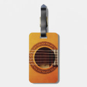 Akustikgitarre-Detail Gepäckanhänger (Rückseite vertikal)