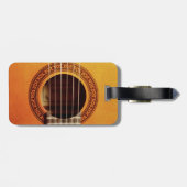 Akustikgitarre-Detail Gepäckanhänger (Rückseite horizontal)