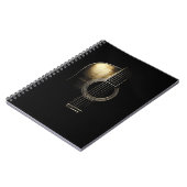 Akustikgitarre-Entwurf - das Notizbuch des Notizblock (Linke Seite)