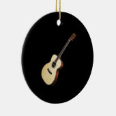 Akustikgitarre" Entwurfsgeschenke und -produkte Keramikornament (Rechts)