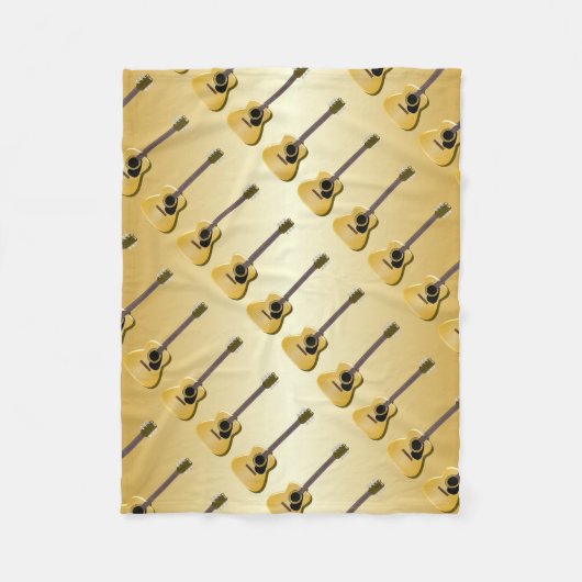 Akustikgitarre Fleecedecke (Vorderseite)