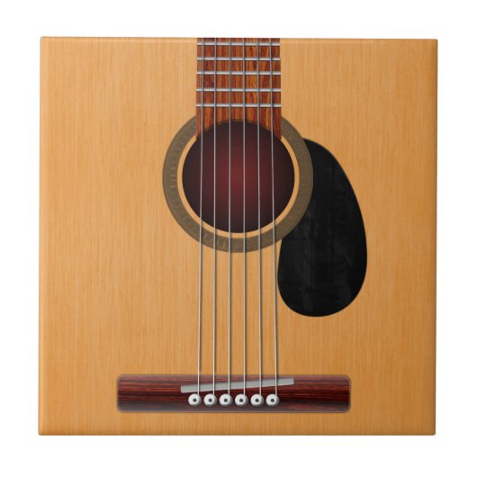 Akustikgitarre Fliese (Vorderseite)