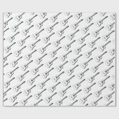 Akustikgitarre Geschenkpapier (Flach)