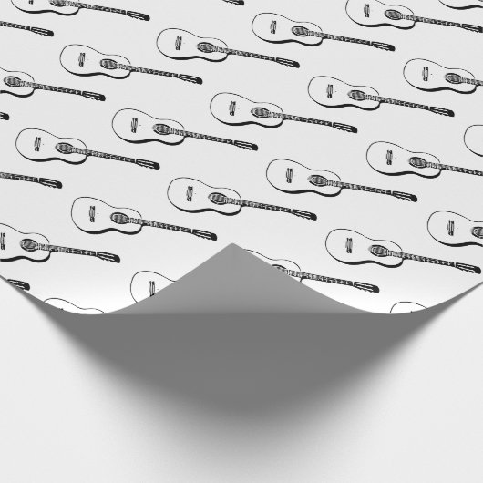 Akustikgitarre Geschenkpapier (Ecke)
