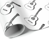 Akustikgitarre Geschenkpapier (Rolleneckpunkt)